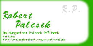 robert palcsek business card